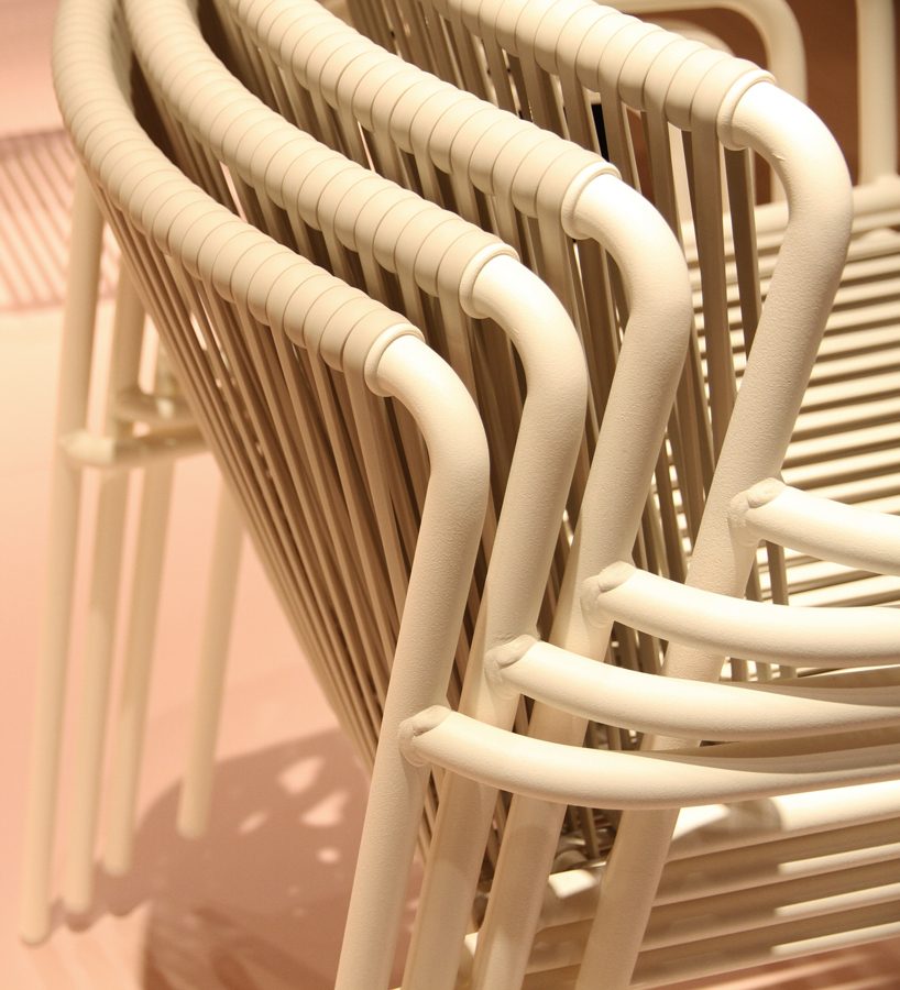 pedrali's tribeca chair by mandelli pagliarulo recalls childhood memories of summer