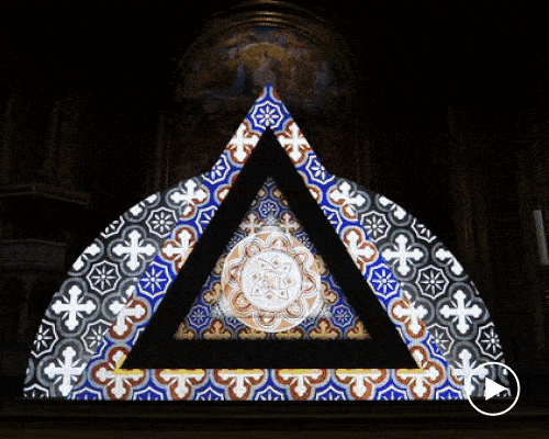 philipp frank's trinity video installation in munich church