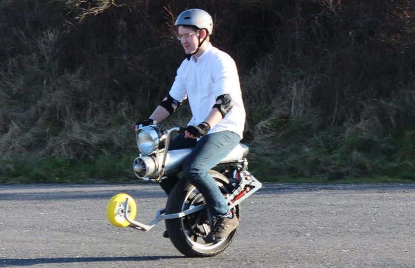 self balancing one wheel motorcycle