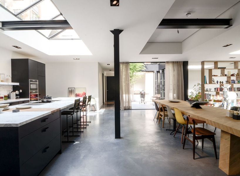 standard studio renovates old canal house in amsterdam into an open but ...