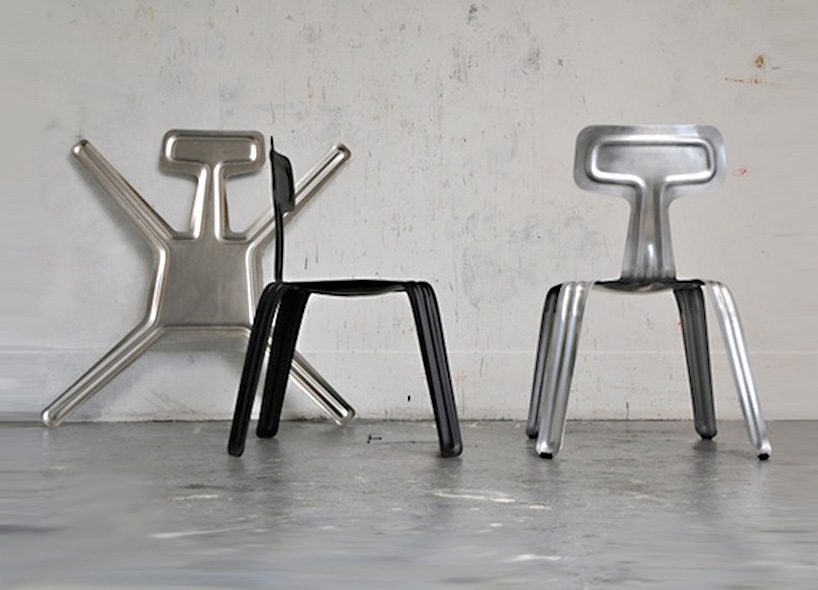 leaos' new lightweight bike designed by harry thaler is made of two aluminum pressed halves