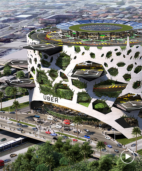 uber air 'skyport' concepts are the sci-fi taxi hubs of the future