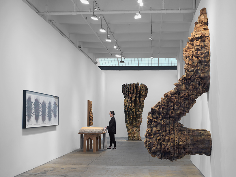 ursula von rydingsvard infills galerie lelong with 'fierce' sculptures