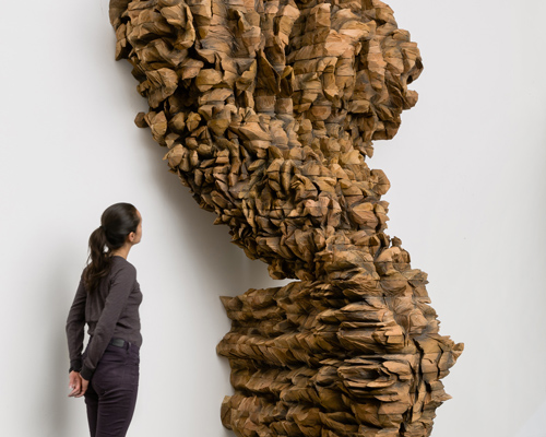 ursula von rydingsvard infills galerie lelong with 'fierce' large-scale sculptures