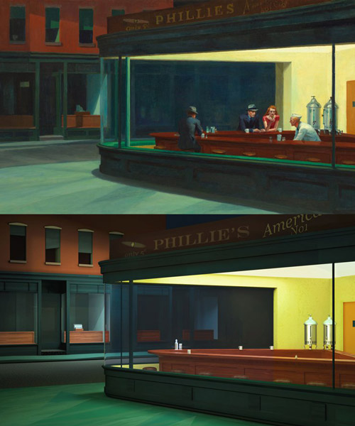 ymage works reinterprets famous paintings as realistic peopleless environments