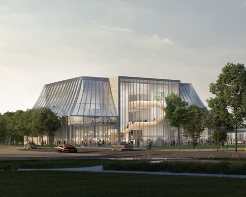 OMA reveals 'bold, freestanding building' for major art gallery expansion in new york state