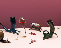 analogia project creates glassware collection in shapes of mythological creatures