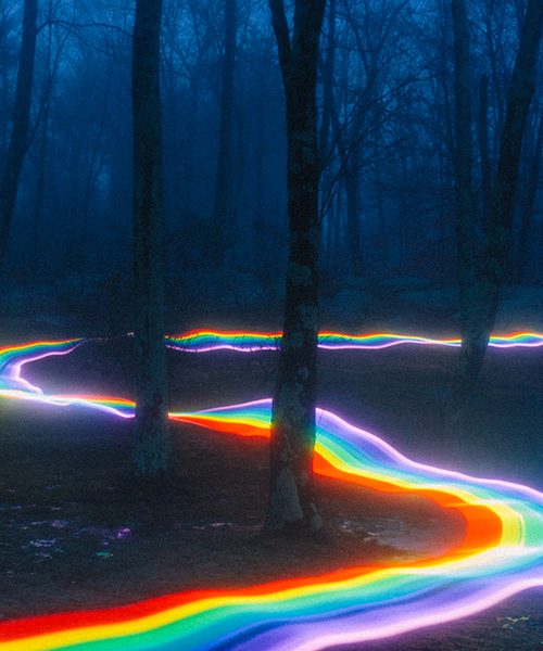 rainbow road roams river bends and rocky creeks. where will it go next?