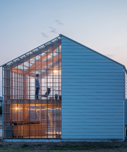 in central japan, a transparent solarium home designed for cultivating flora