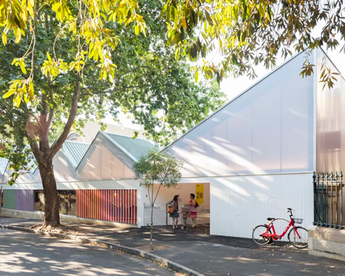 DJRD and lacoste + stevenson's childcare centre draws on children's naive depictions of housing