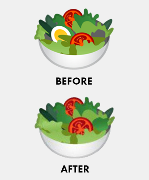 google makes salad emoji vegan by removing the egg in a bid to be more inclusive