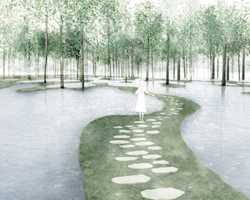 junya ishigami's art biotop project of a water garden in tochigi, japan opens