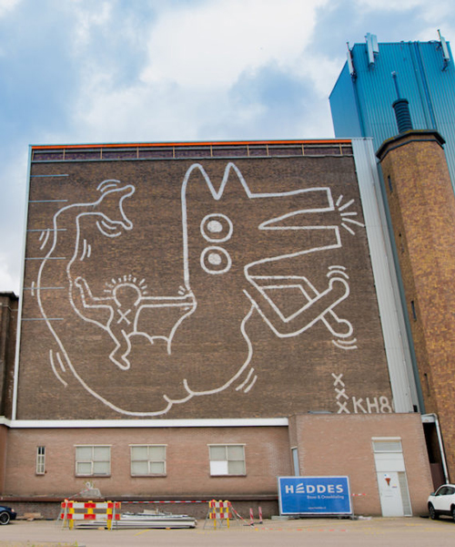 keith haring mural hidden for 30 years has been revealed in amsterdam