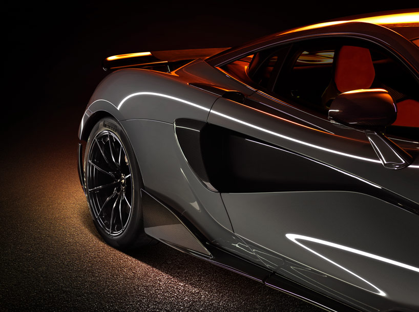 mclaren 600LT's vertical exhausts emphasize its aggressive performance
