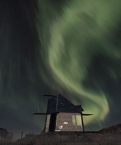 opposite office designs mobile houses for tourists to observe northern lights in iceland