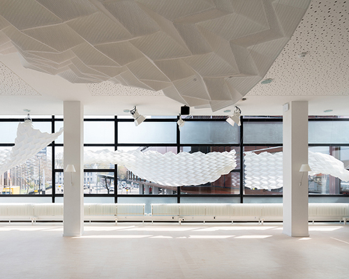 studio samira boon designs productive workspaces with 3D textile acoustic elements