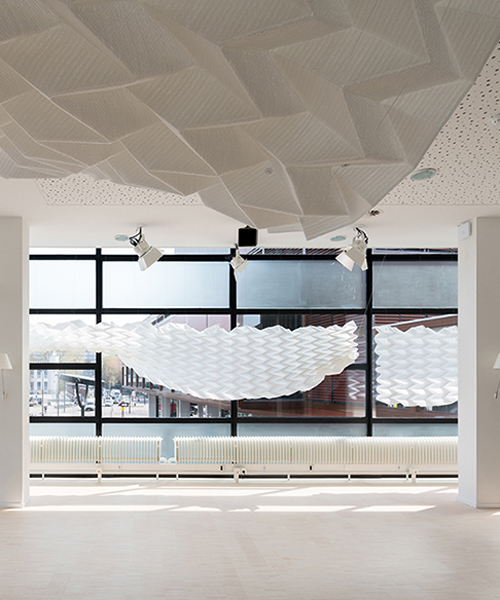 studio samira boon designs productive workspaces with 3D textile acoustic elements
