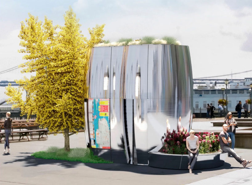 silver spaceship-like toilets set to land in san francisco streets