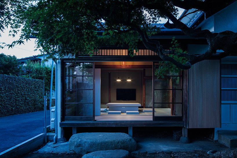 schemata architects contrasts organic and inorganic elements in japanese house renovation