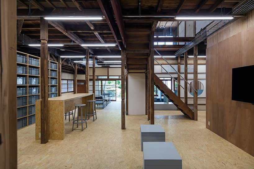 schemata architects contrasts organic and inorganic elements in japanese house renovation