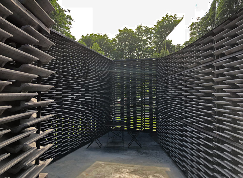 frida escobedo's 2018 serpentine pavilion dramatically diffuses views of hyde park