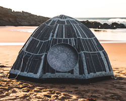 star wars death star camping tent resembles the empire's ultimate weapon