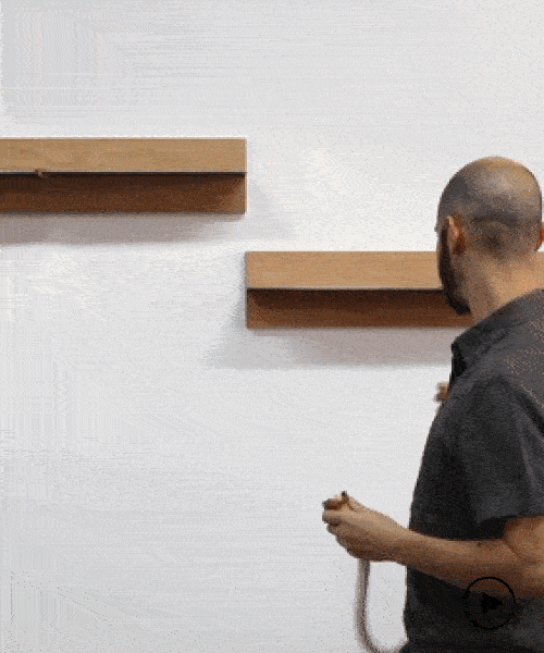 studioknob reveals click, an interactive light fixture made of rope