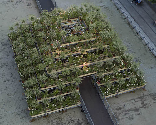 tetro + patrick nadeau set a lush green dome in the center of lyon