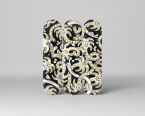 the skateroom's limited-edition deck collection is dedicated to graphics and illustration