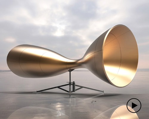vincent leroy combines sound and motion in its double echo installation