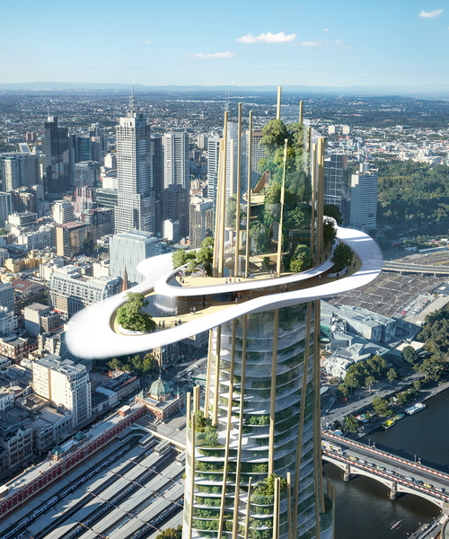 MAD's landmark tower proposal seeks to reconnect melbourne citizens with nature