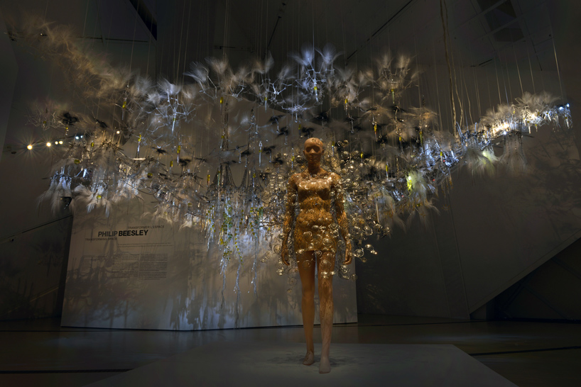 beesley's new sculptural environments employ AI and synthetic biology