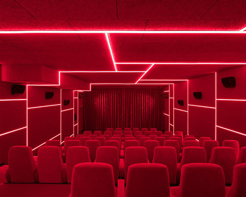 bruzkus batek's cinema in berlin is designed as a series of artpieces