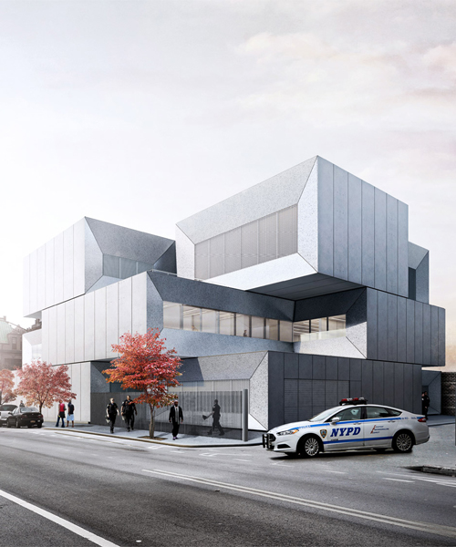 BIG breaks ground on concrete stacked bronx police station