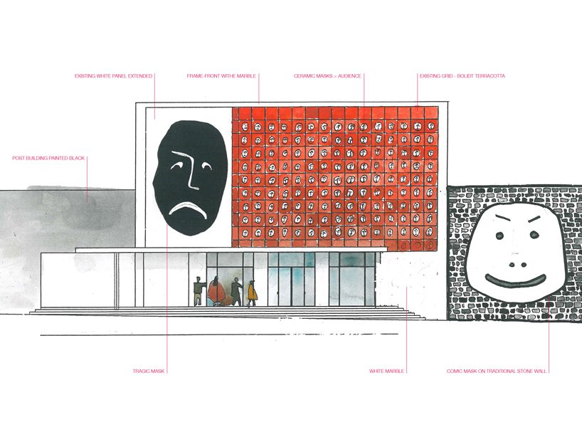 BOLLES+WILSON redesigns a historical theater in albania and gives it a new 'face'