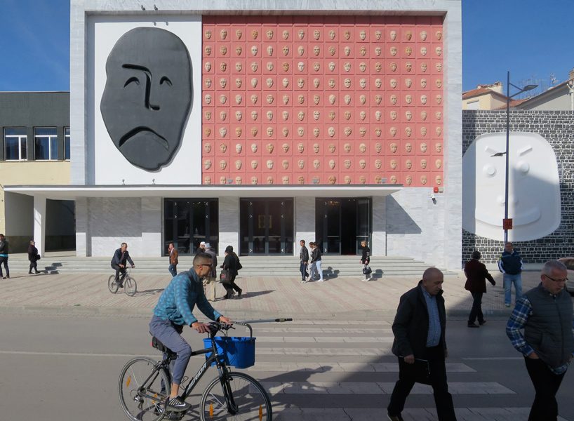 BOLLES+WILSON redesigns a historical theater in albania and gives it a new 'face'