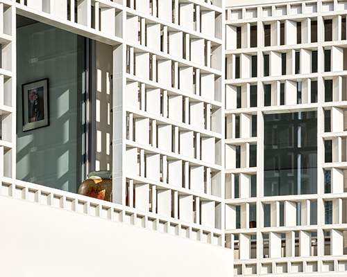 lopez-rivera's casa celosía along spain's coastline is clad with delicate ceramic latticework
