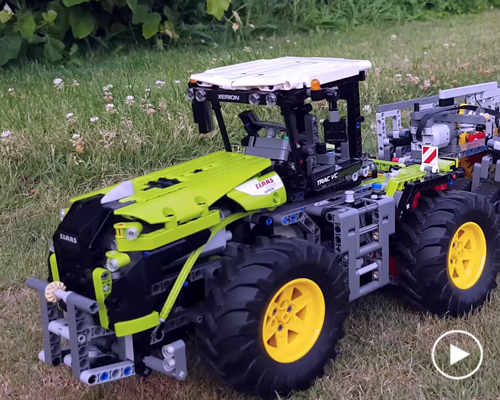 this LEGO hay rake collects all the hay you will cut this summer