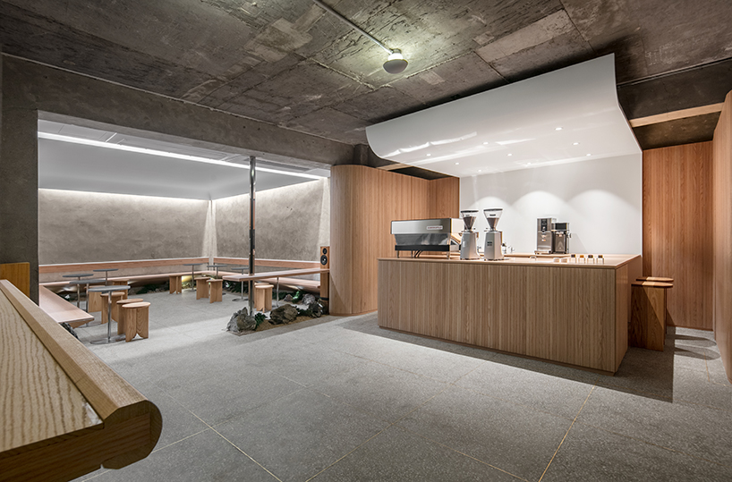 labotory has designed a coffee shop in seoul that fuses 