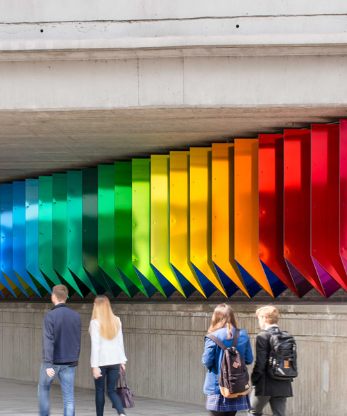 artist liz west's first permeant installation, colour transfer, redefines paddington bridge