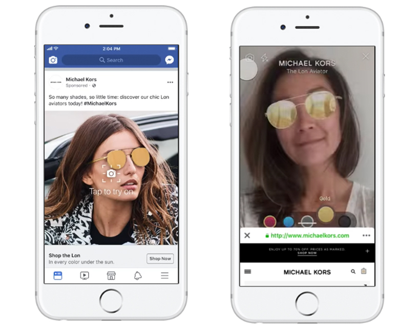 facebook instagram augmented reality
