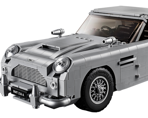 james bond's classic aston martin DB5 is available...in 1,200 LEGO pieces