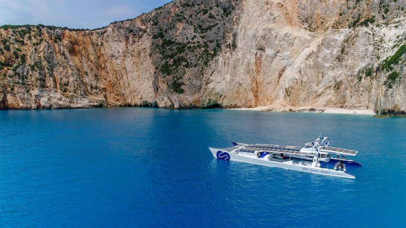 toyota sails world's first hydrogen-powered ship on a six year voyage around the globe