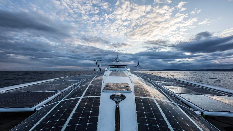 toyota sails world's first hydrogen-powered ship on a six year voyage around the globe