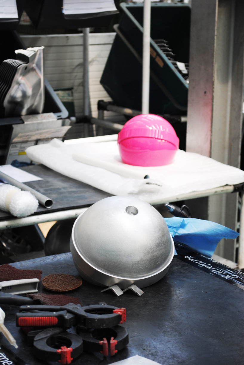altreforme's whimsical objects share the same production method as a ferrari aluminum body