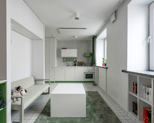 heima architects' 25 sq.m micro-apartments challenge the minimum needs for comfortable living