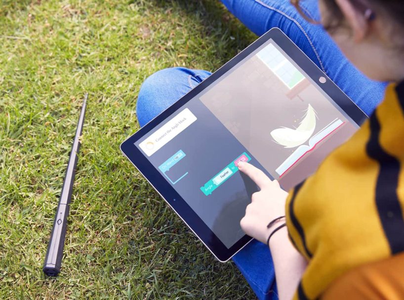 kano's harry potter wand makes actual magic to teach kids how to code