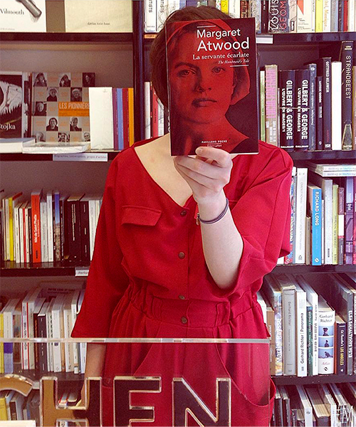french bookstore takes on instagram by blending people’s faces with book covers