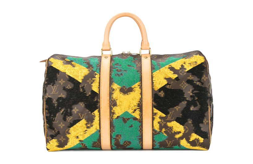 world cup patriotism continues: vintage louis vuitton gets the flag treatment