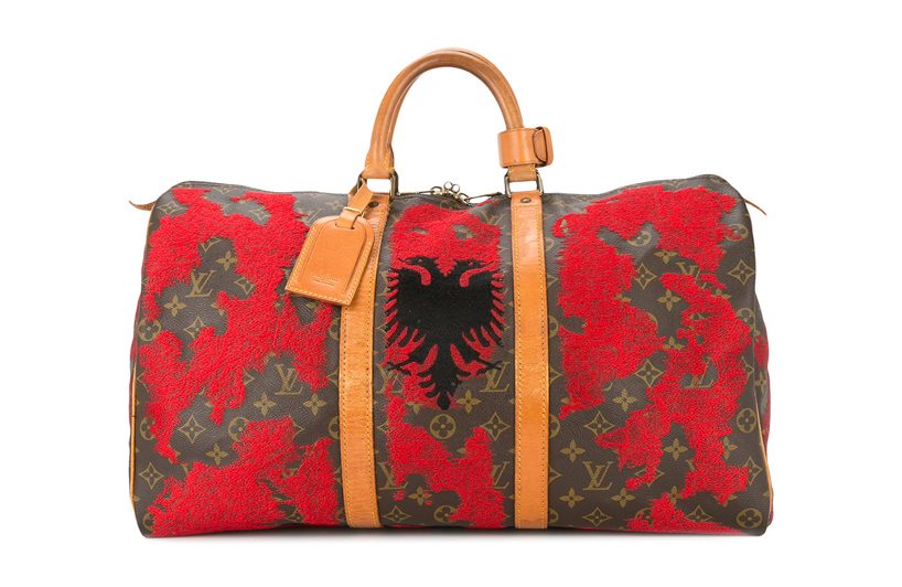 Albania flag vintage Louis Vuitton keepall